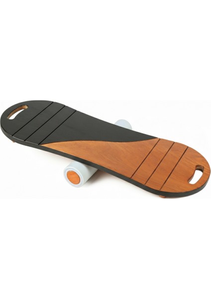 Denge Tahtası Balance Board Çift Fonksiyonlu Gym Board Rocket Board 73 x 28 cm Kahverengi fırsatları