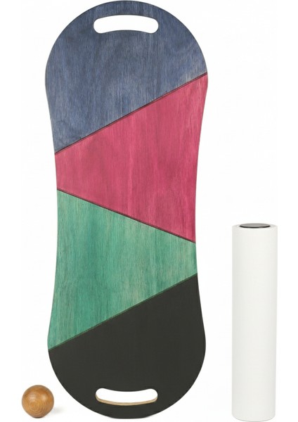 Denge Tahtası Çift Fonksiyonlu Sörf ve Kaykay Eğitimi İçin 73 x 28 cm Yüksek Direnç