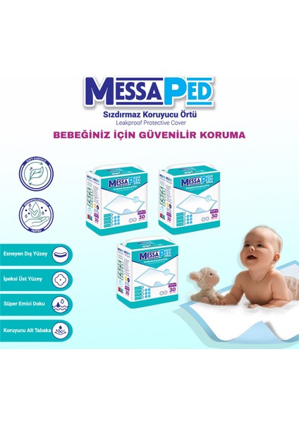Yatak Koruyucu Örtü 60X90 cm 90'lı Çiş Pedi Kedi-Köpek-Bebek-Yetişkin Hasta Altı Bezi-Gece Gündüz fırsatları