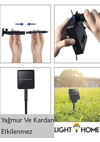 50 Ledli Kristal Beyaz 7m LED Yılbaşı Çam Ağaç Süsü 50 LED Kristal Beyaz Renk Süs Paketi