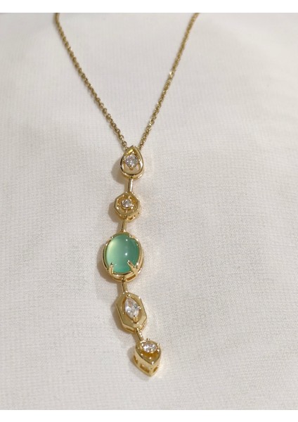 Yeşil Taşlı Y Kolye fiyatları