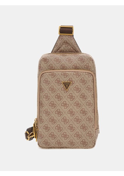 Milano Erkek Bej/kahverengi Çapraz Askılı Çanta HMMILOP5226-BBO