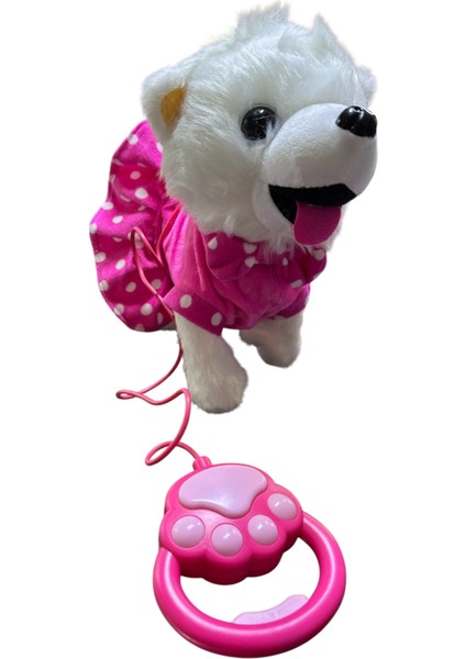 Pilli Sesli Yürüyen Sevimli Köpek Puffy