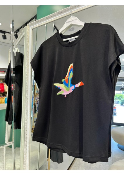 ıçlik düşük omuz - siyah - m