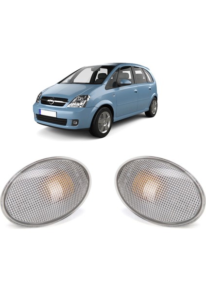 Opel Meriva A Kasa Sağ + Sol Takım Çamurluk Sinyali 2003 -2010 Uyumlu 2 Adet