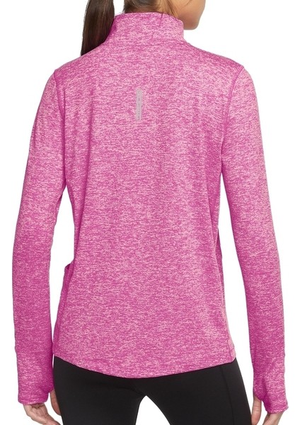 CU3220 615 Nike Element 1/2-Zip Long-Sleeve Running Top Kadın Spor Tişört - Pembe fiyatları