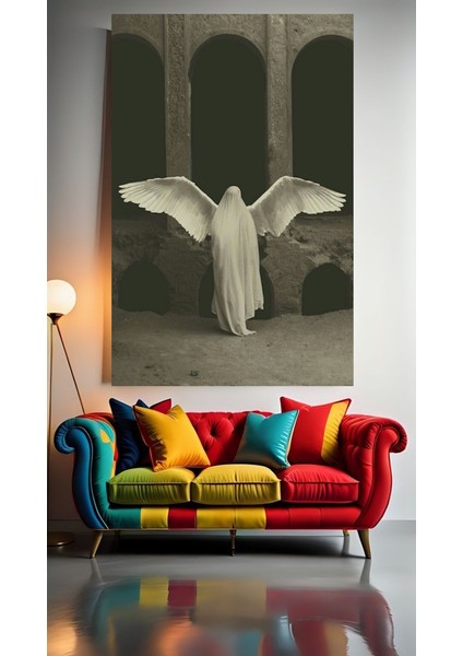 Distopik Karakter V15 Ev Duvar Salon Güzellik Salonu Ofis Dükkan Dekarasyon Kanvas Tablo