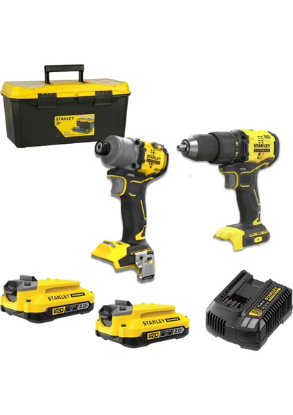 Fatmax V20 2’li Akülü El Aleti Seti (Darbeli Matkap + Darbeli Vidalama, 2X2.0AH Akü, Şarj Cihazı, Taşıma Çantası) fırsatları