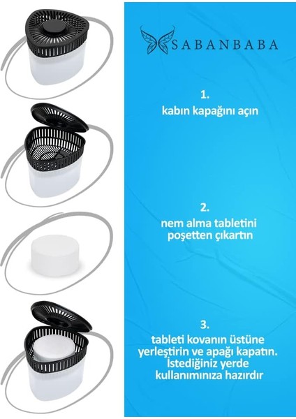 Rutubet Giderici Nem Alma Cihazı Üçgen Kokulu Kokusuz (Naturel) modelleri