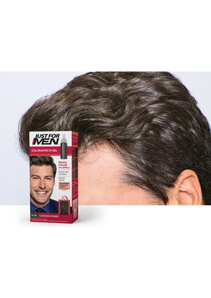 H-45 Şampuanlı Saç Boyası Koyu Kahverengi (Dark Brown) – Amonyaksız, 5 Dakikada %100 Gri Kapama indirimleri