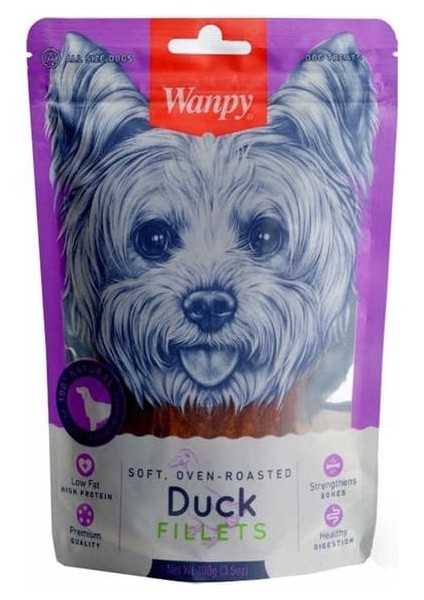 Yumuşak Ördekli Fileto Köpek Ödül Maması 100 Gr