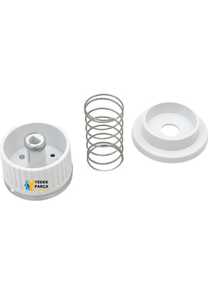 Silverline Uyumlu Düğme 4 Lü Takımı Ankastre Set Üstü Ocak Düğmesi Beyaz Yaylı Görselle Eşleştiriniz modelleri