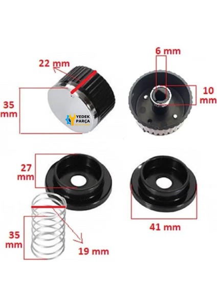 Silverline Uyumlu Düğme 4 Lü Takımı Ankastre Set Üstü Ocak Düğmesi Beyaz Yaylı Görselle Eşleştiriniz fırsatları