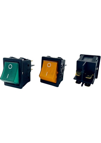 Geniş Işıklı Anahtar 4p 16A Sarı