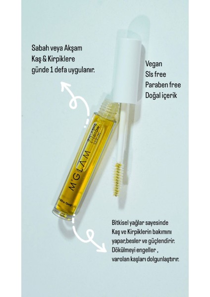 Kaş & Kirpik Serumu Yoğunlaştırıcı ve Uzatan Doğal & Vegan Içerik