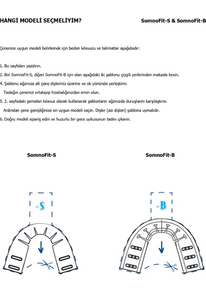 Somnofit-B, Mandibular (Alt Çene) Ilerletme Aparatı