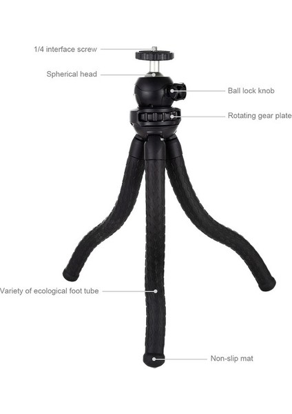 Zuomee PKT3042 Esnek Ahtapot Üçayak Küresel Başlıklı Klips (Yurt Dışından) indirimleri