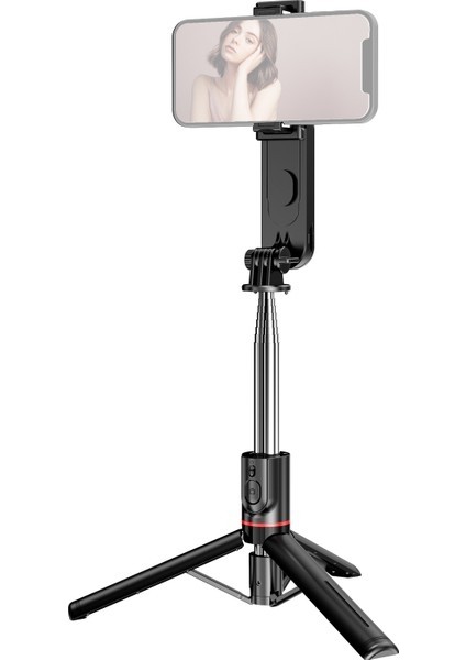 Zuomee 43,7 Inç Sökülebilir Işıklı Bluetooth Kumandalı 7 Bölmeli Teleskopik Sie Çubuğu Tripod (Yurt Dışından)