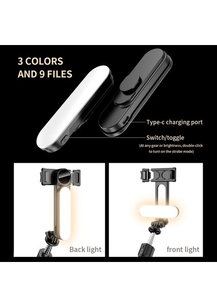 Zuomee 43,7 Inç Sökülebilir Işıklı Bluetooth Kumandalı 7 Bölmeli Teleskopik Sie Çubuğu Tripod (Yurt Dışından) fırsatları