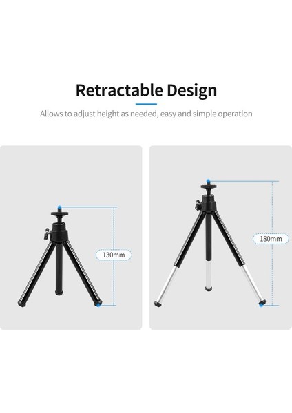 Zuomee Taşınabilir Mini Webcam Tripod - Akıllı Telefon ve Masaüstü Için Evrensel Ayarlanabilir Stand (Yurt Dışından) indirimleri
