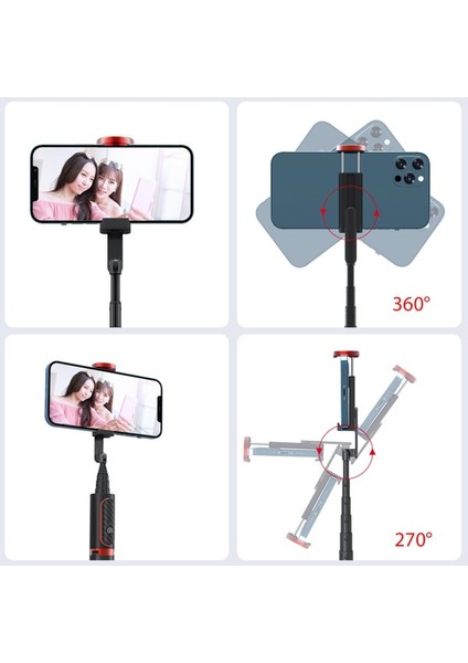 Zuomee AB202 Katlanabilir Sie Çubuğu Tripod Kablosuz Kumandalı Yatay/dikey Çekim (Yurt Dışından) indirimleri