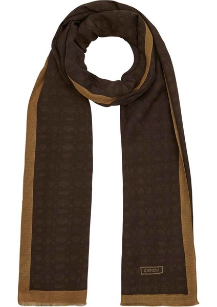 Ipekevi Dört Mevsim Monogram Desen Şal 04356-KAHVE fiyatları
