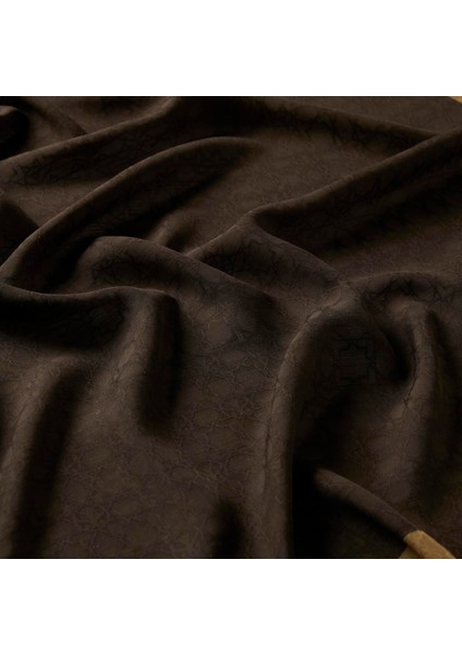 Ipekevi Dört Mevsim Monogram Desen Şal 04356-KAHVE modelleri