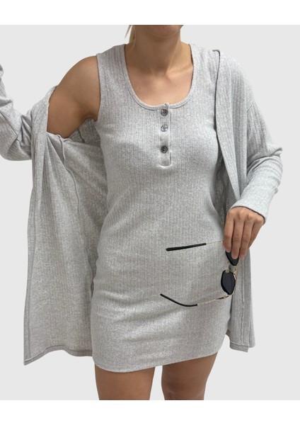 Kadınlar Için Basic Ceket - Elbise Takım