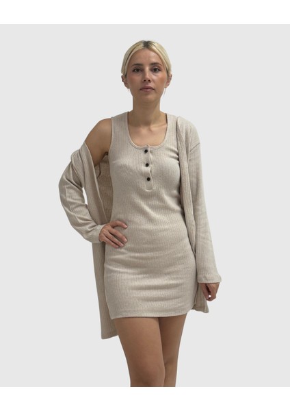 Kadınlar Için Basic Ceket - Elbise Takım