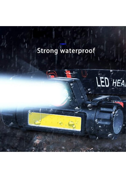 CT-9120 Madenci Ledli Kafa Lambası Madenci Feneri Şarjlı Kolay Kullanım Geniş Açı ve Uzak Mesafe Fonksyonlu