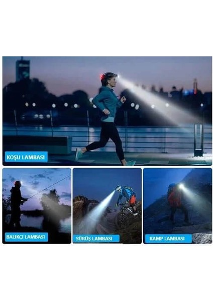 CT-9120 Madenci Ledli Kafa Lambası Madenci Feneri Şarjlı Kolay Kullanım Geniş Açı ve Uzak Mesafe Fonksyonlu fiyatları
