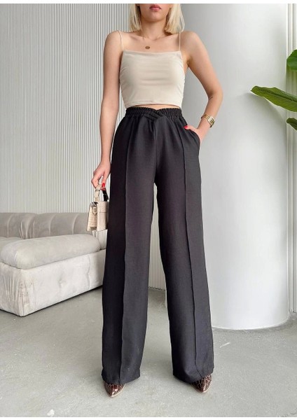 Beli Çapraz Pantolon Siyah