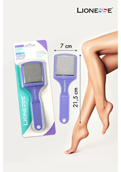 Plastik Saplı Geniş Topuk Rendesi XL Pembe Renkli Kullanım Amacı İçin Özel Tasarım