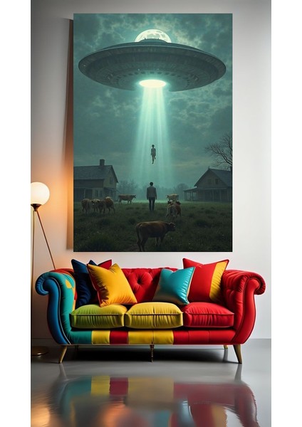 Uzaylıların Savaşı Ev Duvar Salon Güzellik Salonu Ofis Dükkan Dekarasyon Kanvas Tablo