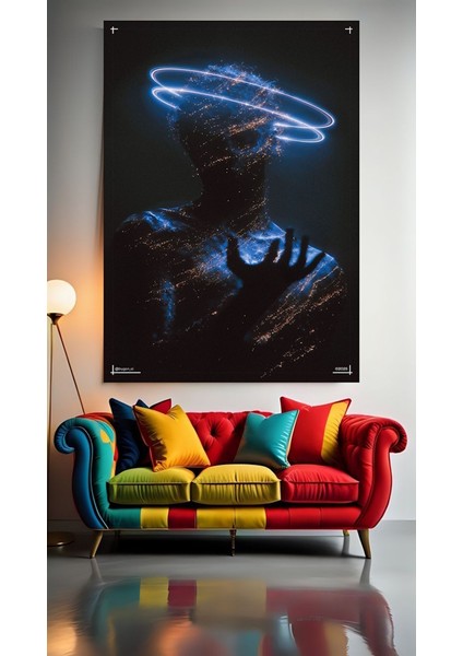 Distopik Dünya Karakteri V1 Ev Duvar Salon Güzellik Salonu Ofis Dükkan Dekarasyon Kanvas Tablo