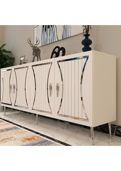 Teandd (KB150) Konsol Beyaz-Gümüş modelleri