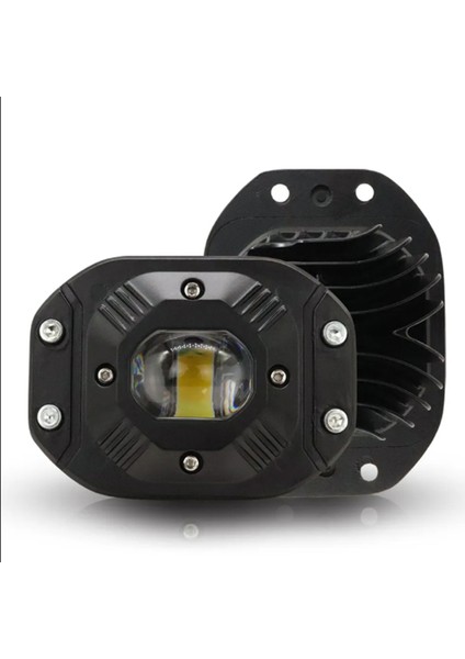 Off Road Ledi Beyaz-Sarı (+Rgb Effect) 3 Inç 30WATT Kamyon, Tır, Forklift Uyumlu (1 Adet)