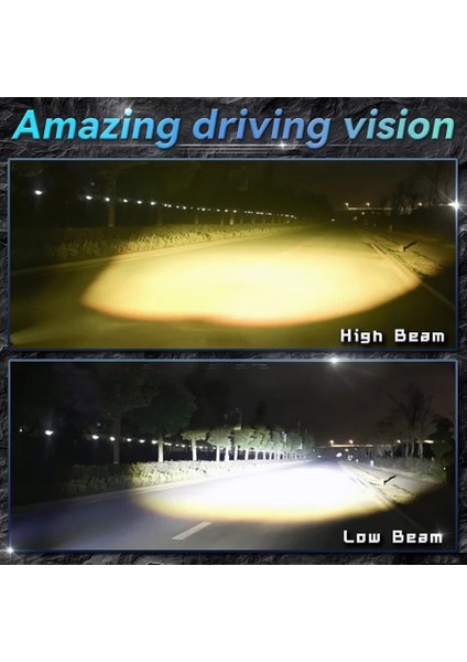 Off Road Ledi Beyaz-Sarı (+Rgb Effect) 3 Inç 30WATT Kamyon, Tır, Forklift Uyumlu (1 Adet) fırsatları