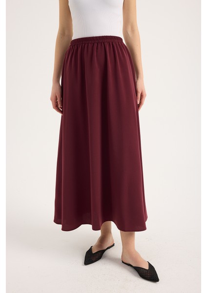 Bordo Kloş Etek indirimleri