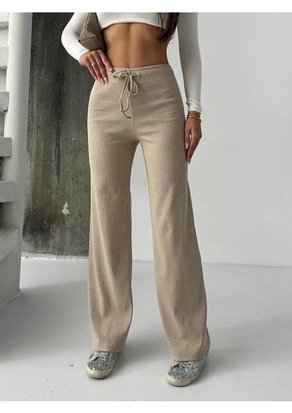 Fit Comfort Bej Salaş Pantolon