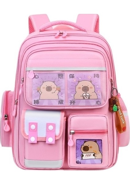 Kapibala Okul Çantası Kızlar Sevimli Kapibara Sırt Çantası Ilkokul Öğrencileri Büyük Kapasiteli Kir Tutmaz Sırt (Yurt Dışından) fiyatları