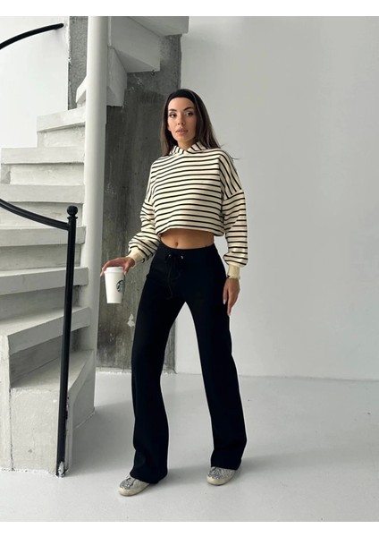 Fit Comfort Siyah Salaş Pantolon modelleri