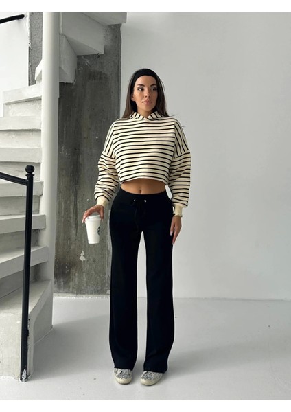 Fit Comfort Siyah Salaş Pantolon fırsatları