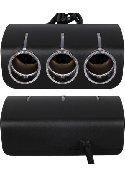 1521 12-24V 120W 80 cm Kablolu 3'lü Araç Çakmak Çoklayıcı fırsatları