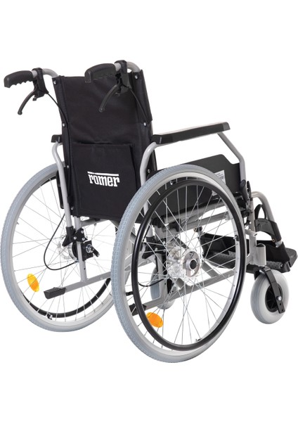 Römer Özellikli Alüminyum Manuel Tekerlekli Sandalye|disk Frenli, Katlanabilir, Baldır Destekli R222