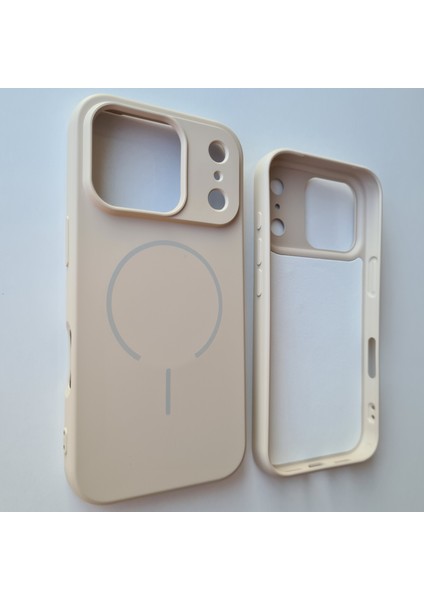 iPhone 17 Pro Magsafe ile Uyumlu Yumuşak Soft Mükemmel Manyetik Esnek Lansman Silikon Kılıf fiyatları