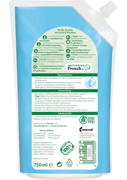 Bulaşık Makinesi Parlatıcısı Yedek Torba 750 ml fiyatları