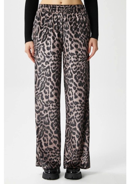 Leopar Desen Pantolon Bej fiyatları