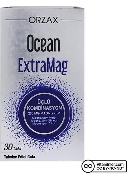 Ocean ExtraMag Üçlü Magnezyum Kombinasyonu 30 Tablet fiyatları
