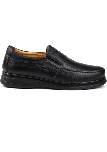 Erkek Siyah Hakiki Deri Ayakkabı, Ortopedik Taban Loafer Ayakkabı, Mevsimlik Kışlık Casual Ayakkabı modelleri